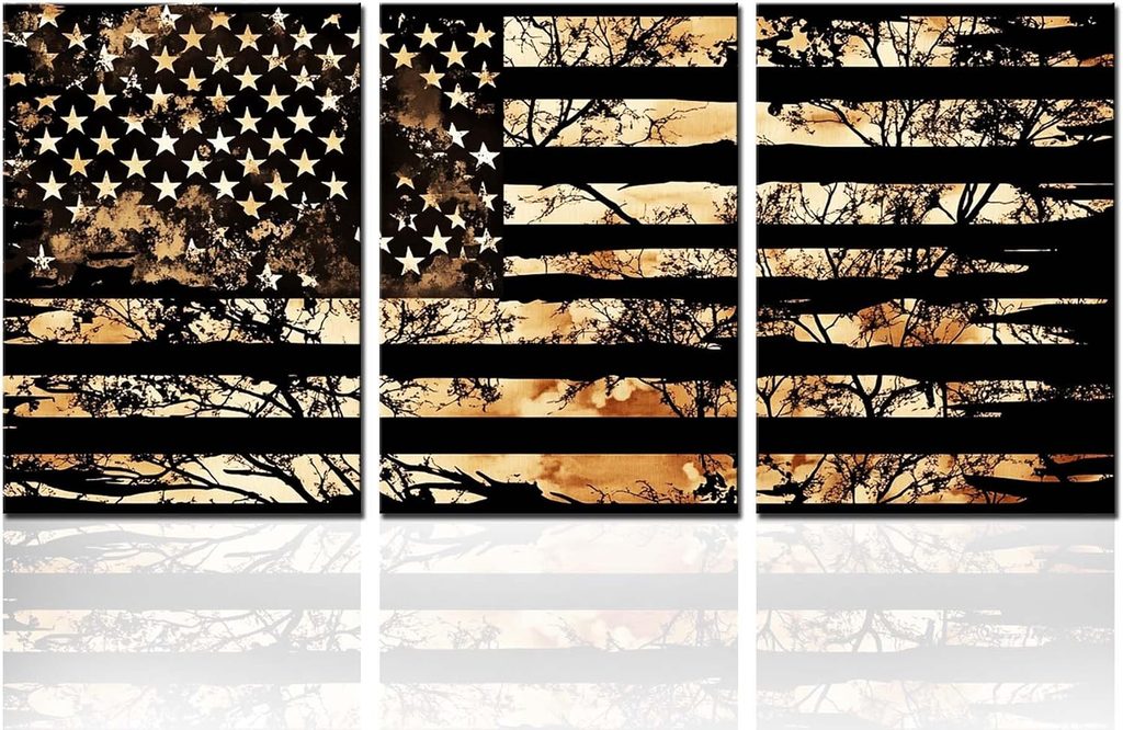 TUMOVO American Flag Patriotic Wall Decor