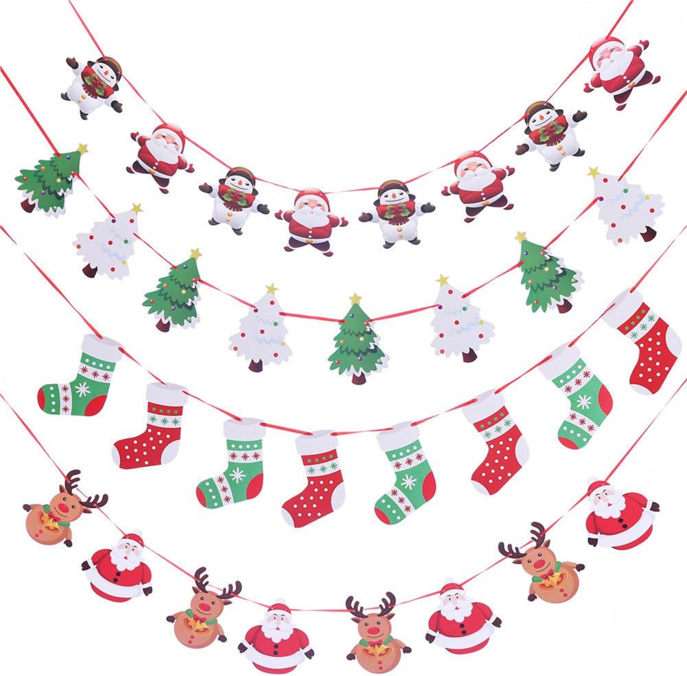 Christmas Paper Hanging Wall Decorations