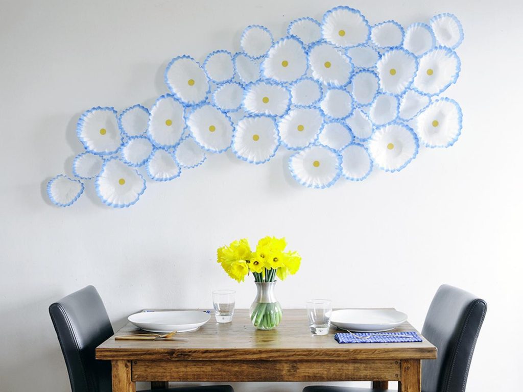 Circle Wall Decor with Paperwork