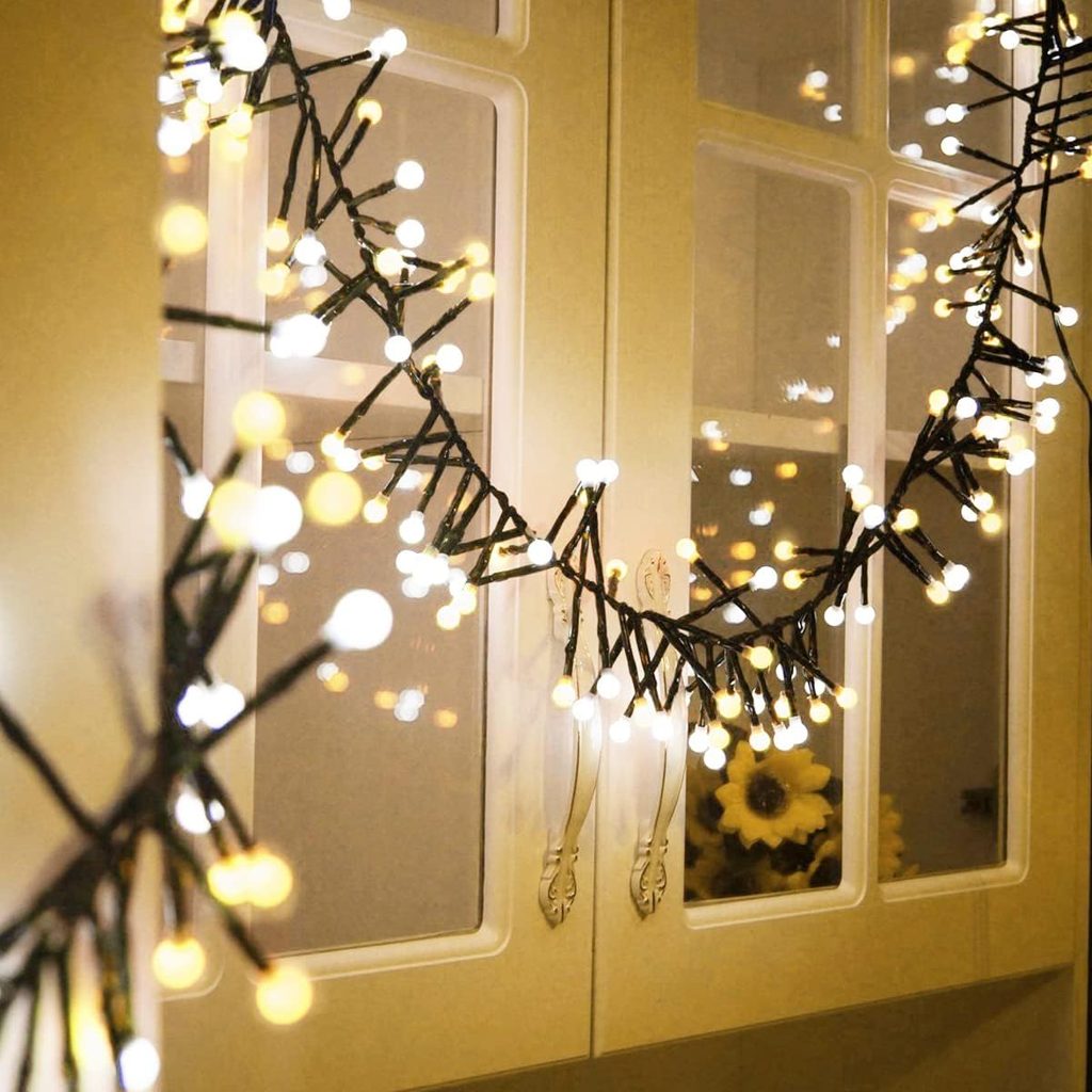 Pink Christmas Fairy String LED Light Wall Decor