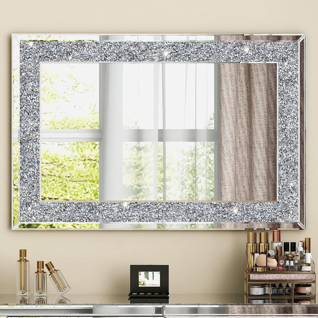 Diamond Wall Mirror Crystal Wall Decor