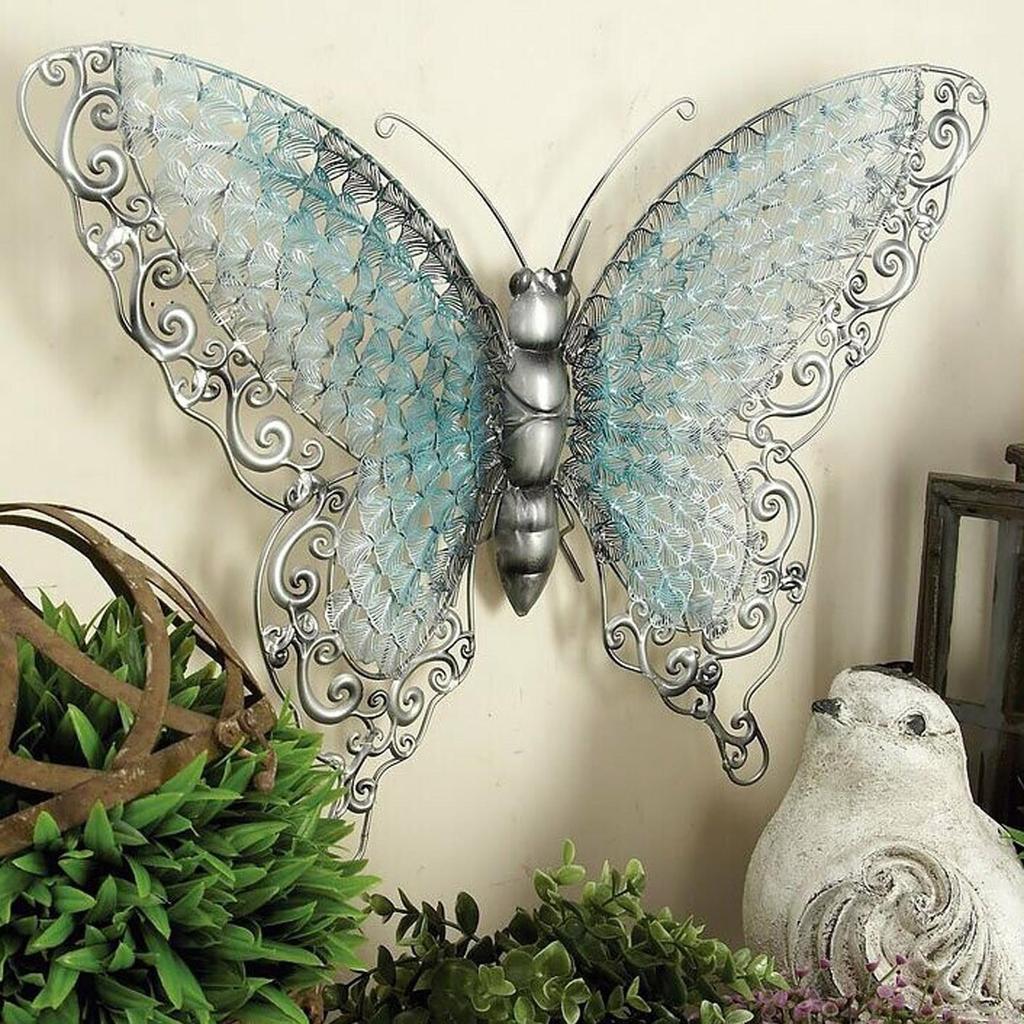 Crystal-Accented Butterfly Decor