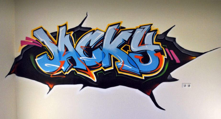 Custom Name or Initial Graffiti Art