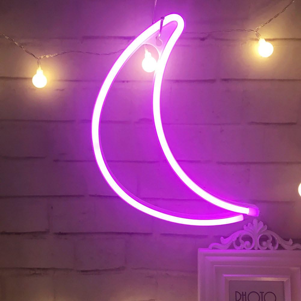 Decorative Moon Neon LED Light Wall Decor