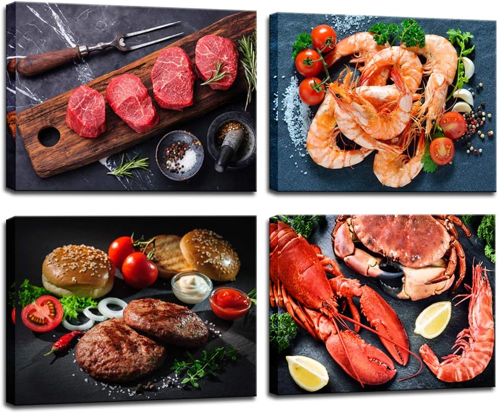 Delicious Food Modern Canvas Artwork