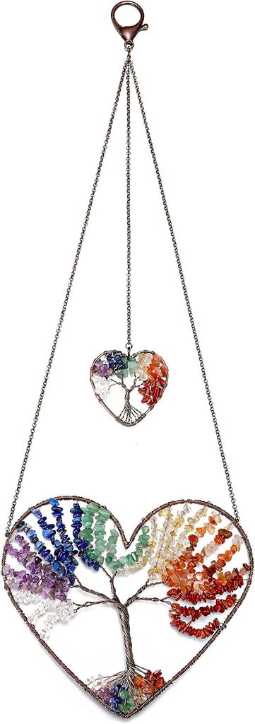 7 Chakra Stones Crystal Wall Hanging Decor