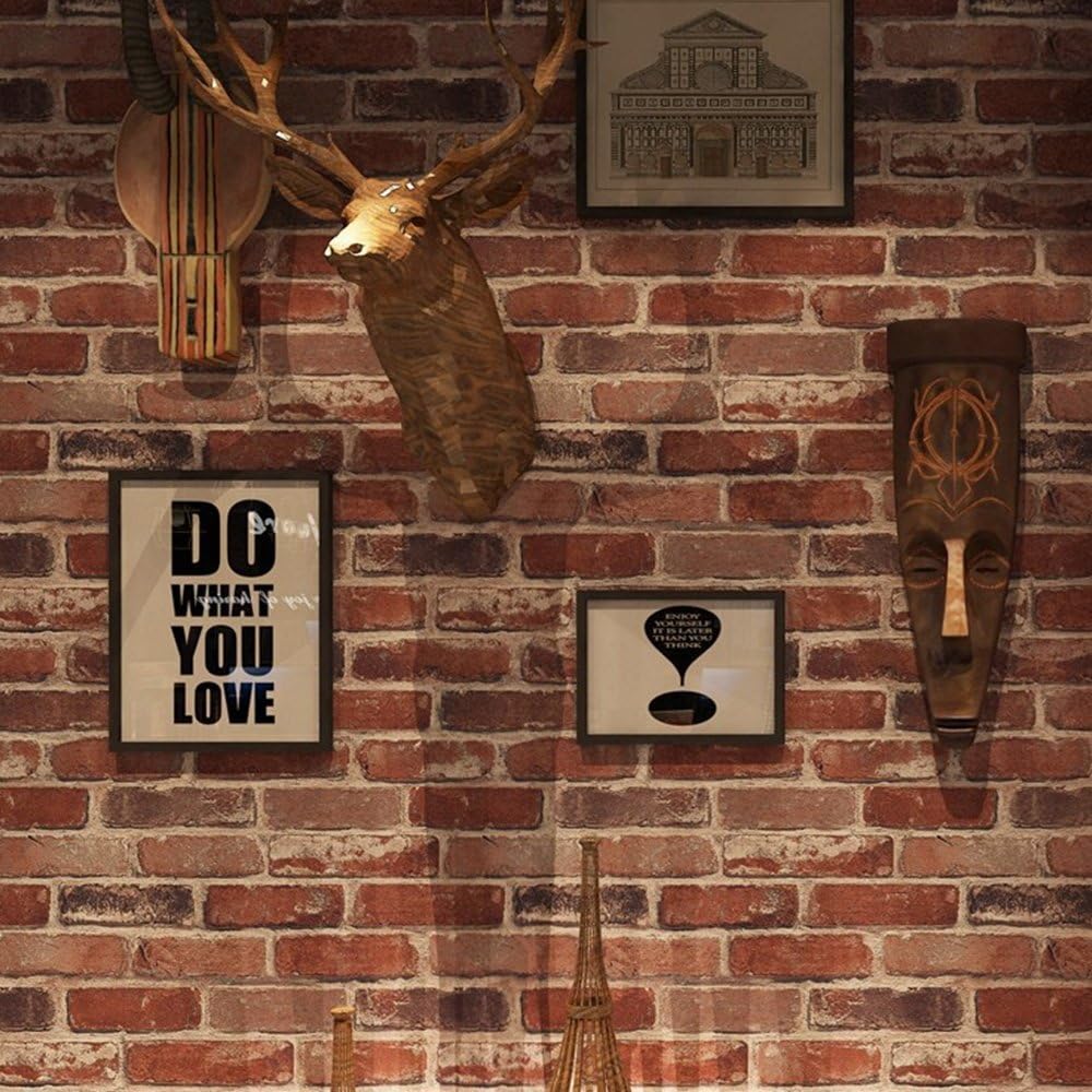 Faux Brick 3D Wallpaper for Restaurant