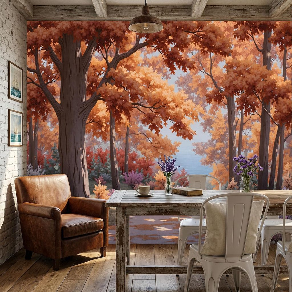 Autumn Forest Path Wallpaper