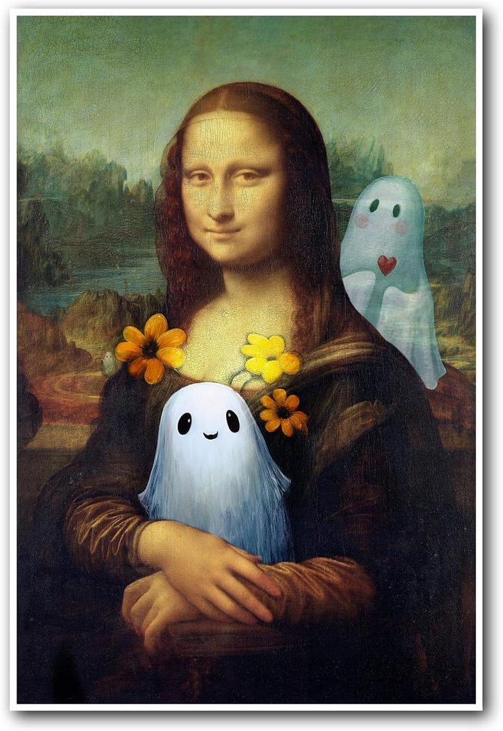 OHKGJG Gothic Parody Mona Lisa Art Home Deco