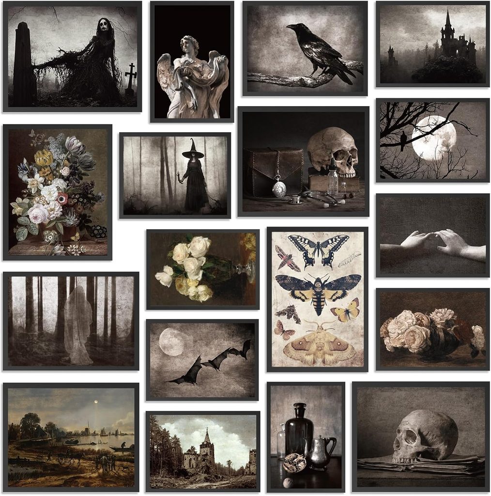 18 Pieces Dark Academia Wall Room Home Decor