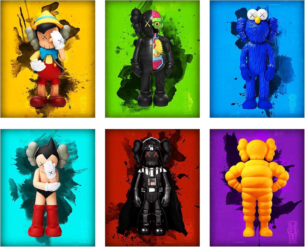 MOL AND ALI Hypebeast Kaws Wall Decor