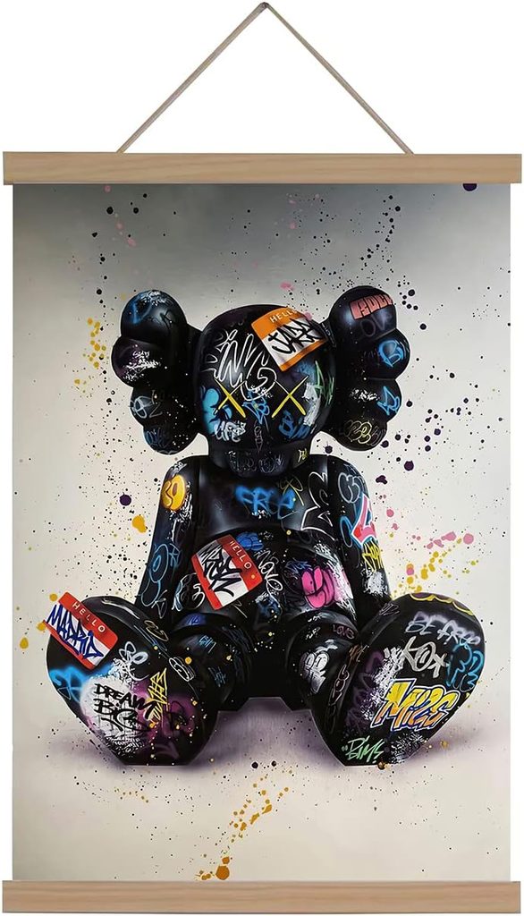 MOXINO Kaw Bearbrick Canvas Print Poster