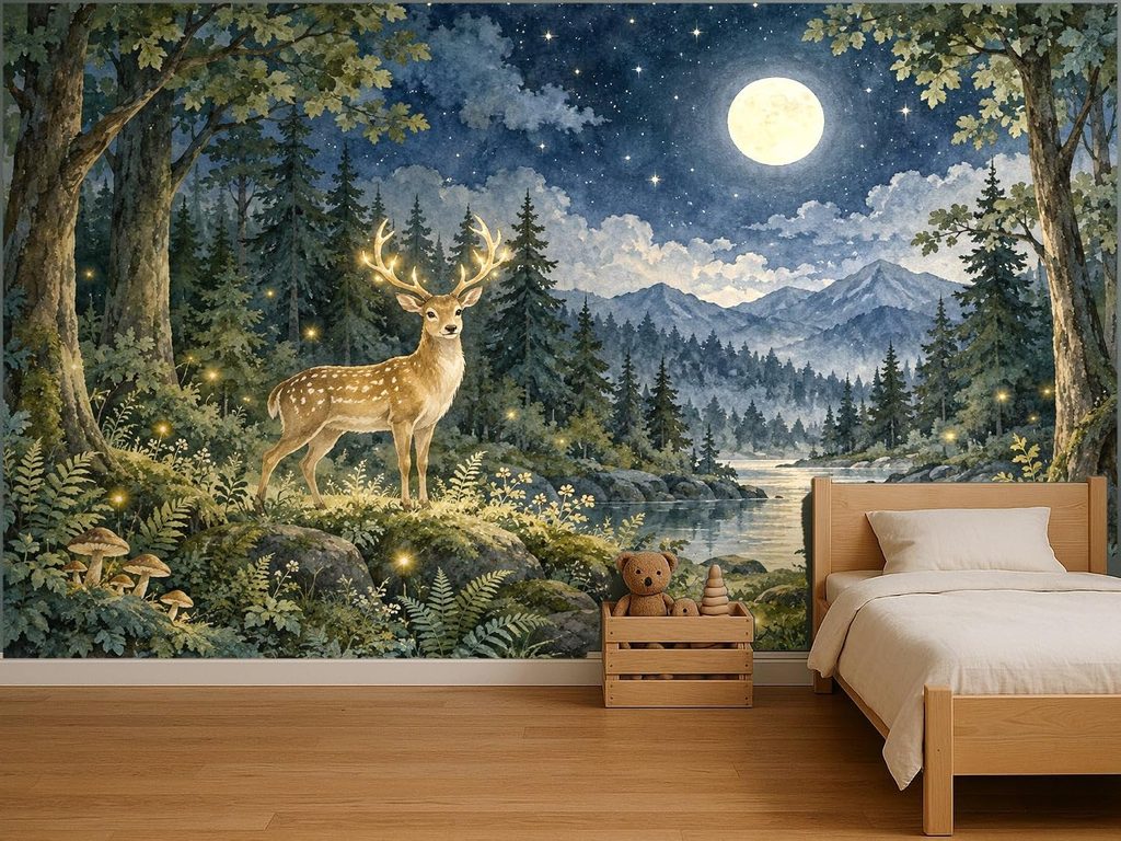 Enchanted Forest Kids Room Wallpaper