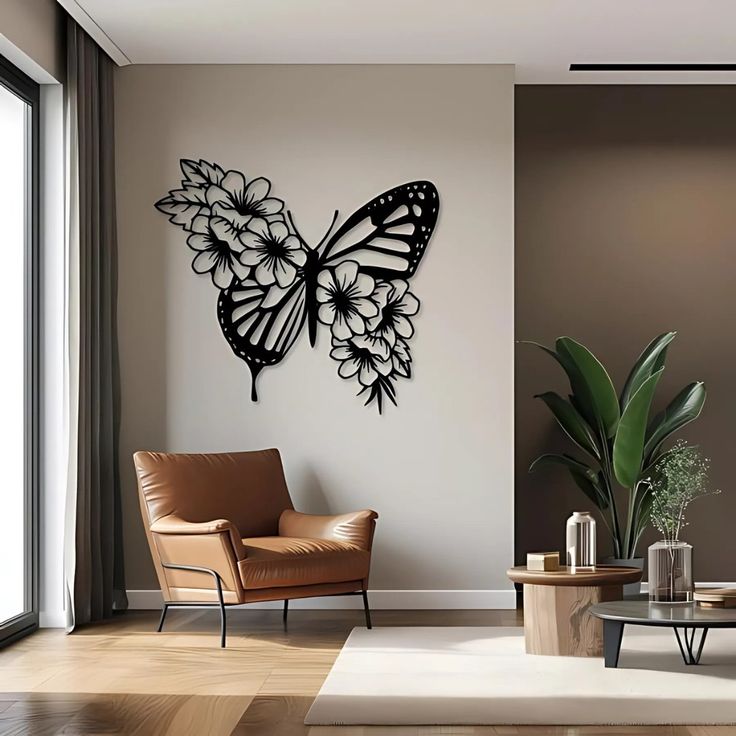 Large Statement Butterfly Canvas