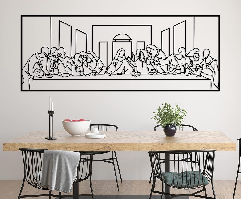 Bohos Decor “The Last Supper” Metal Wall Art