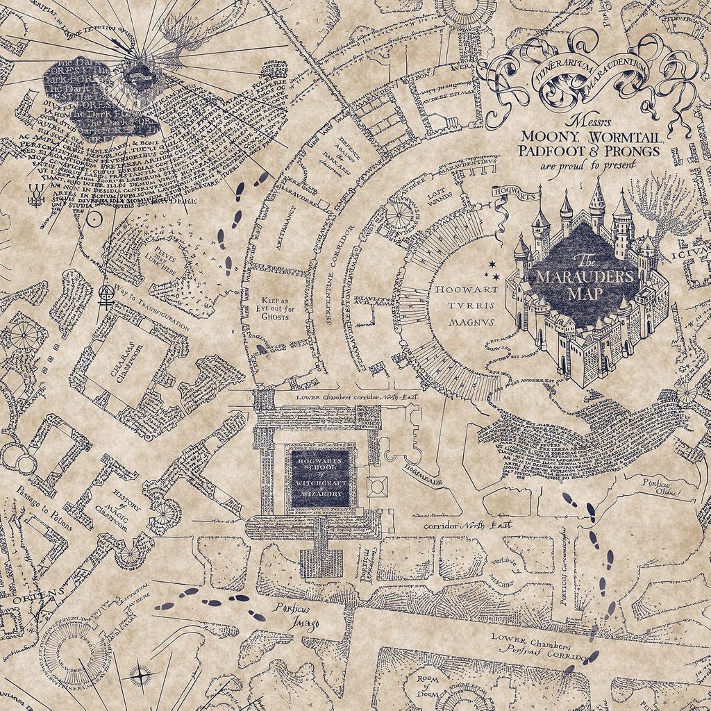 Marauder’s Map Wall Decal