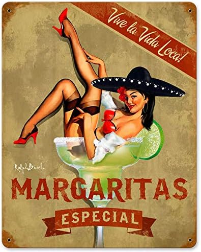 Margarita Wall Mounting Metal Tin Sign