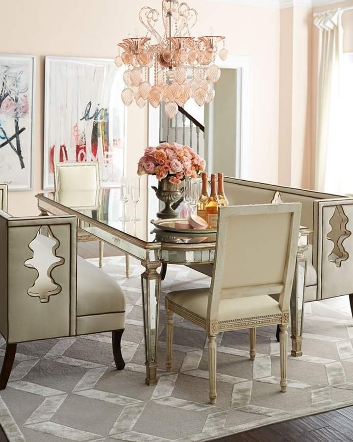 Mirrored or Metallic Art for Glamour