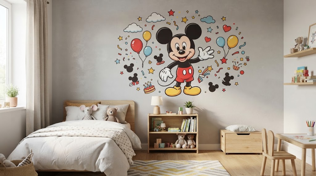 Mickey Wall Art with Stickers