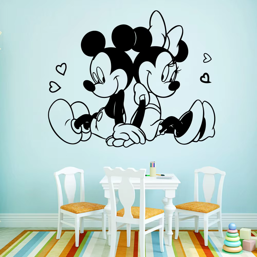 Mickey and Minnie Mouse Wall Sticker