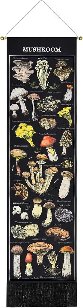Boniboni Mushroom Vertical Tapestry Wall Hanging