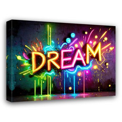 Neon Graffiti Wall Art