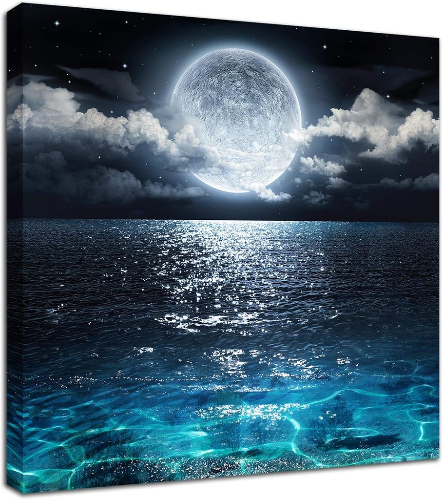 Canvas Wall Art Half Moon Painting