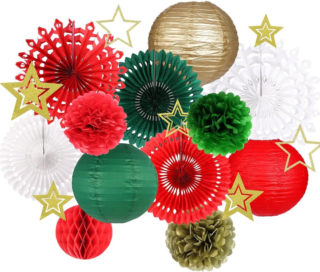 Christmas Hanging Paper Wall Decorations