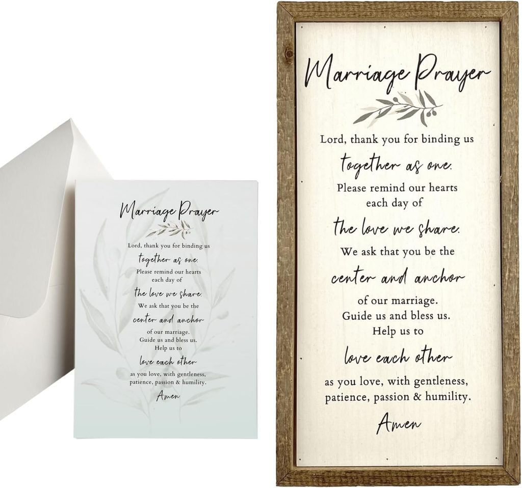 Classy Marriage Prayer Wall Decor for Bedroom