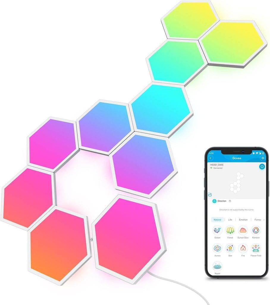 Govee Glide Light Panels RGBIC LED Hexagon Lights