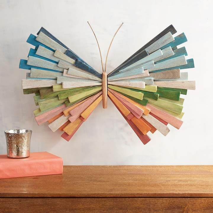 Rustic Rainbow Butterfly Wall hangings