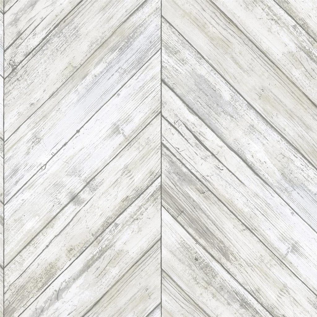 Herringbone or Chevron Pattern Wood Wallpaper