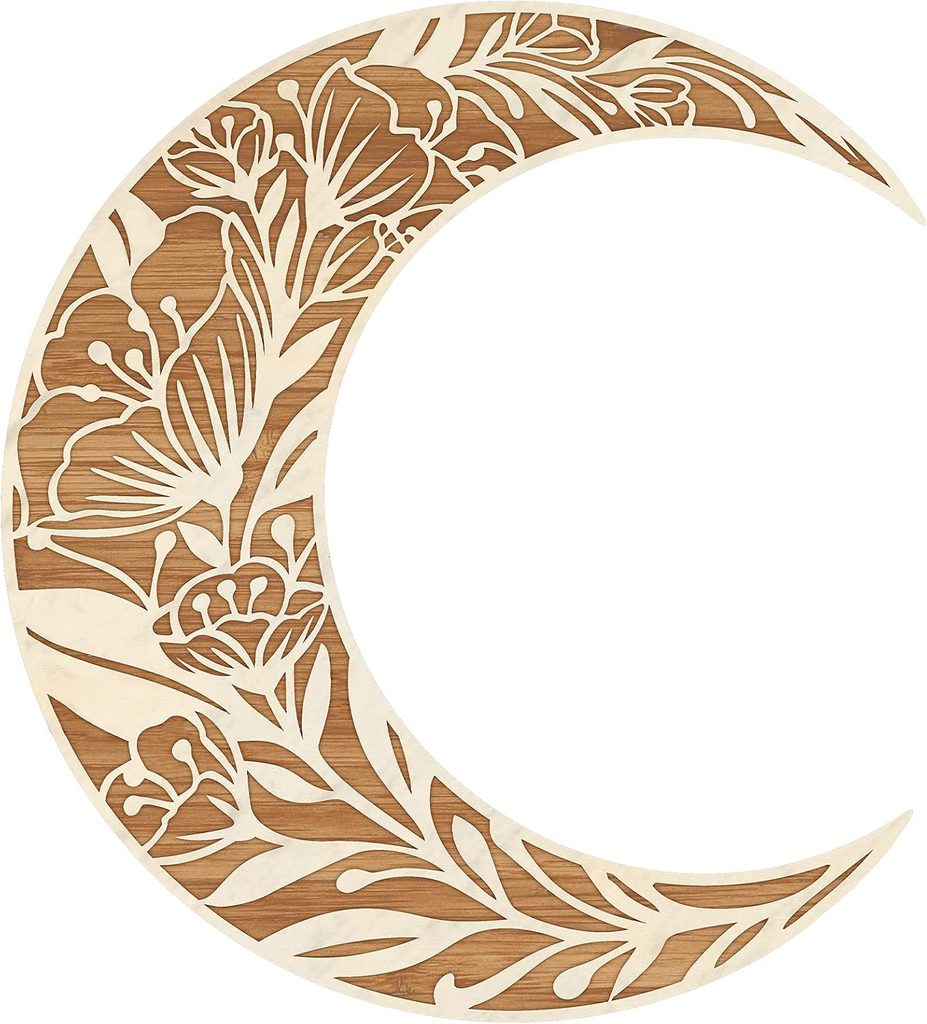 Aesthetic Moon Phase Wooden Wall Hanging