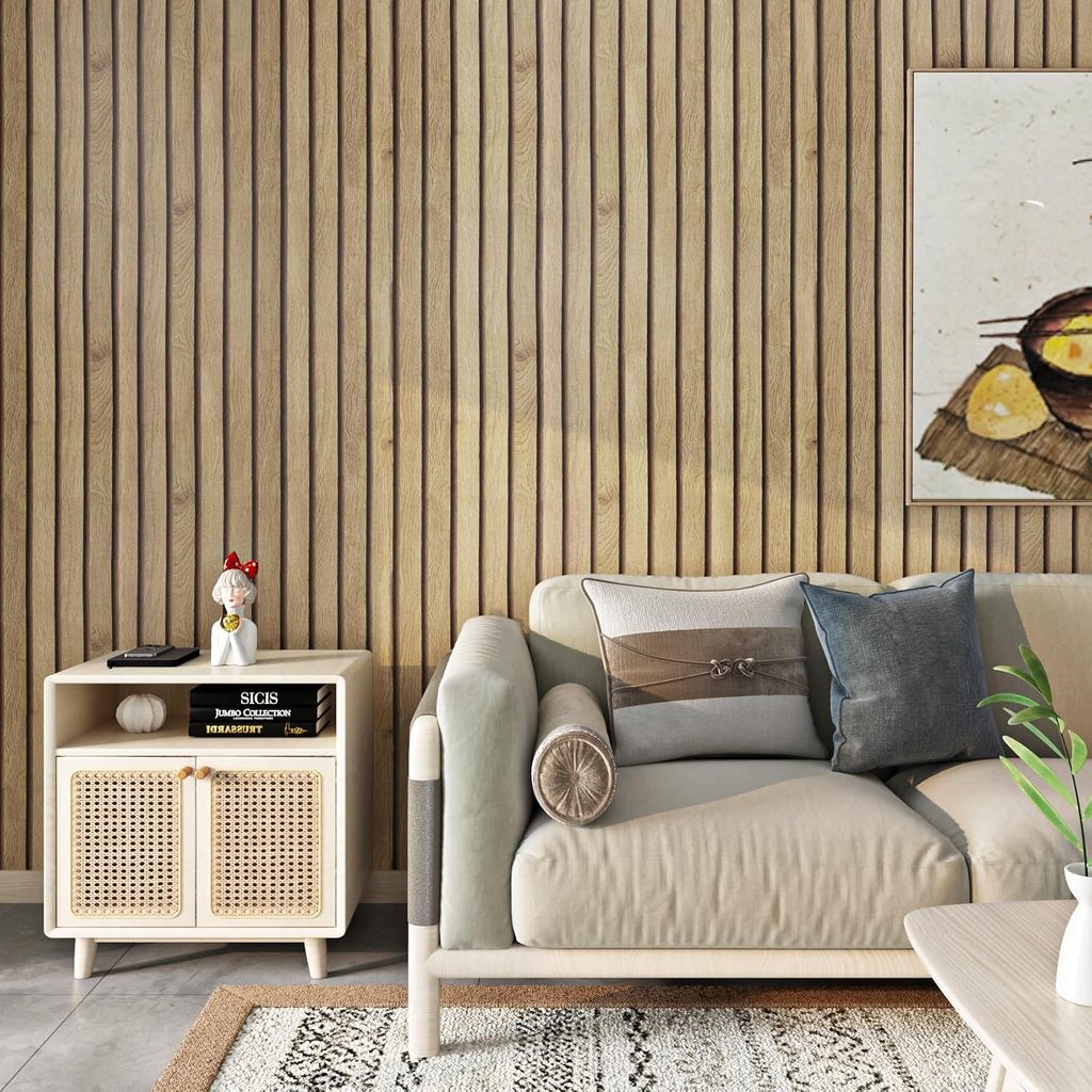 Faux Wood Paneling with Texture