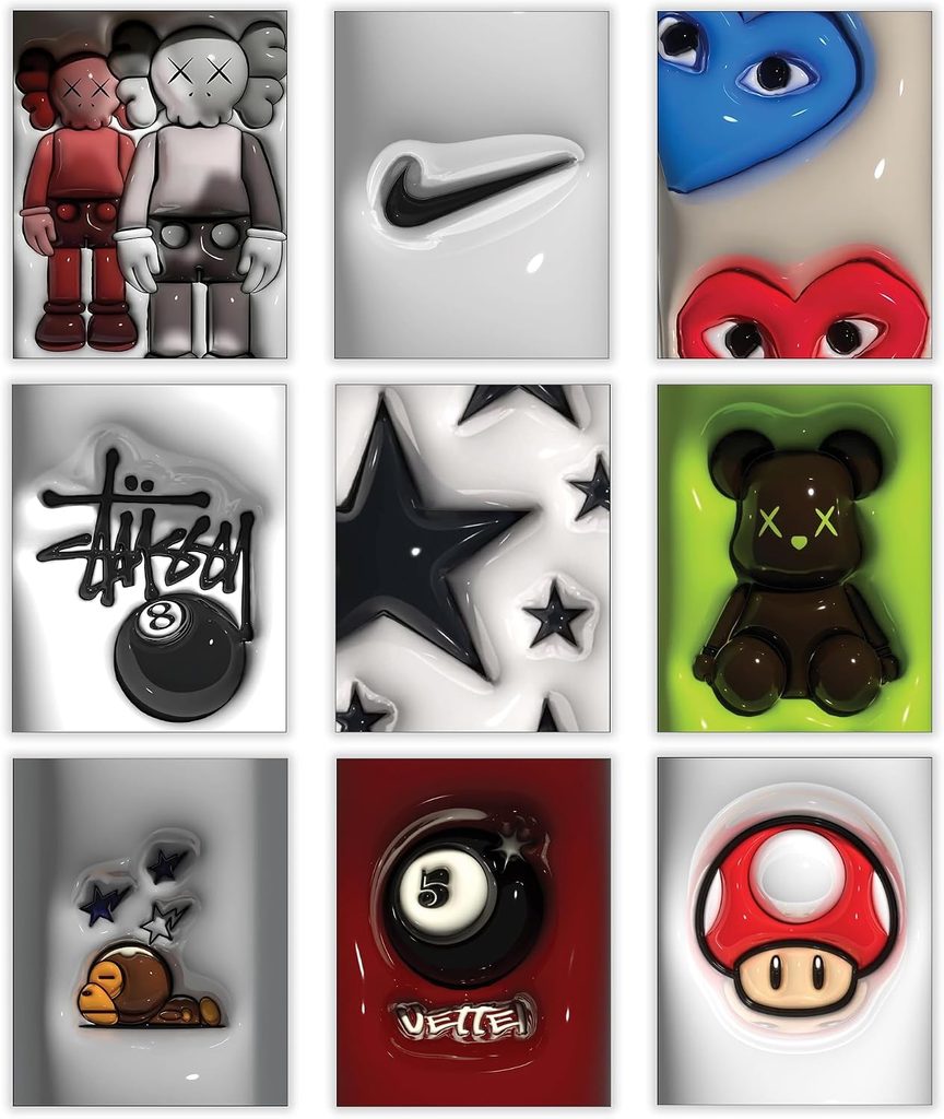 Kawaii Hypebeast Print Wall Art Poster