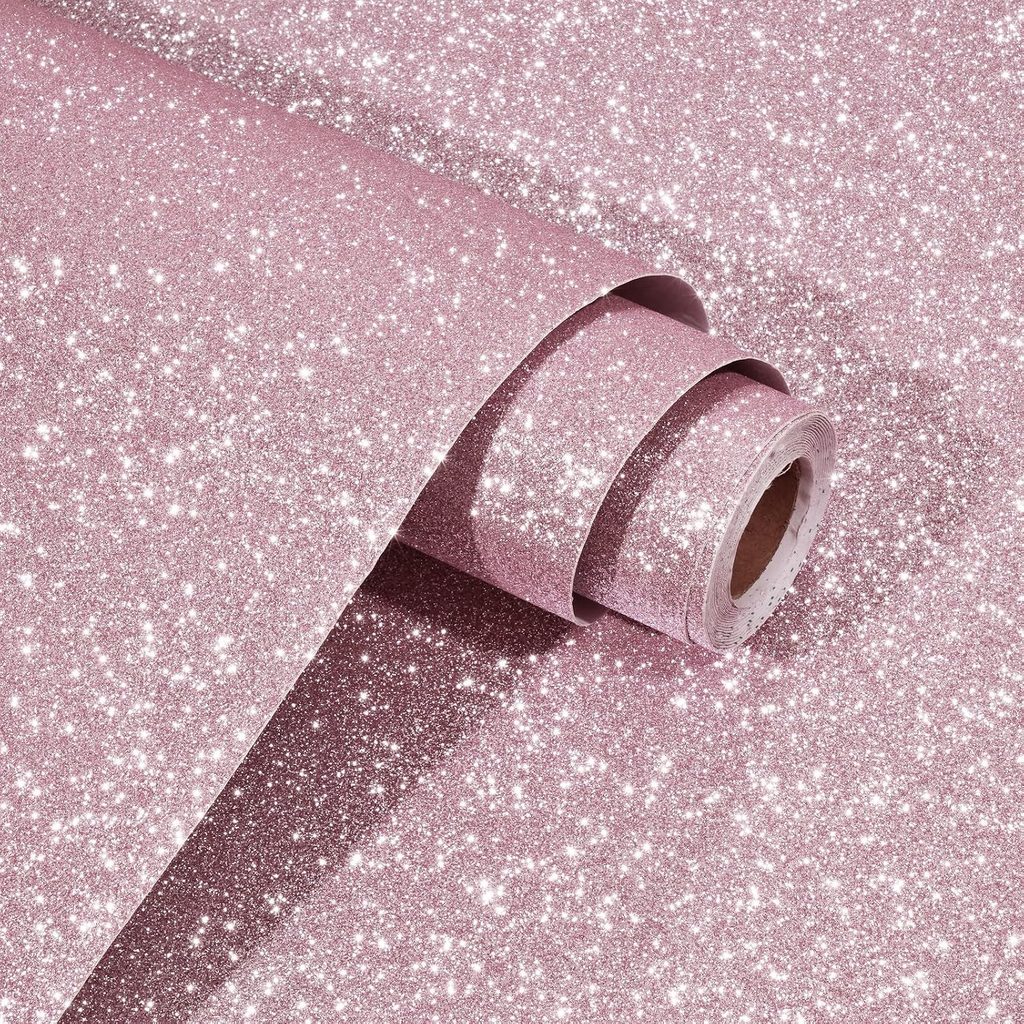 WESTICK Sparkle Glitter Wallpaper for Bedroom