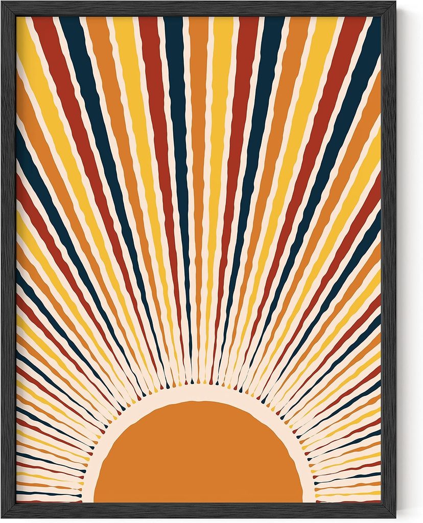 HAUS AND HUES Mid Century Modern Sun Art Print