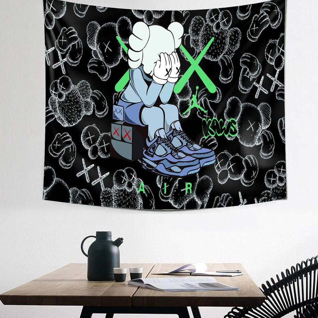 LUPPLE Tapestry Kaws Wall Decor Art