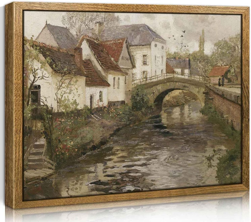CHDITB Vintage Framed Canvas Wall Art