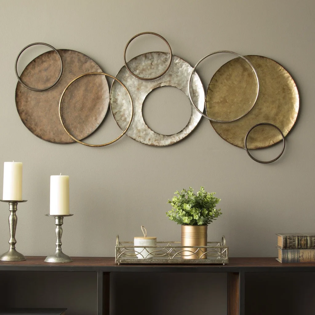 Vintage Metallic Plate Wall Decal