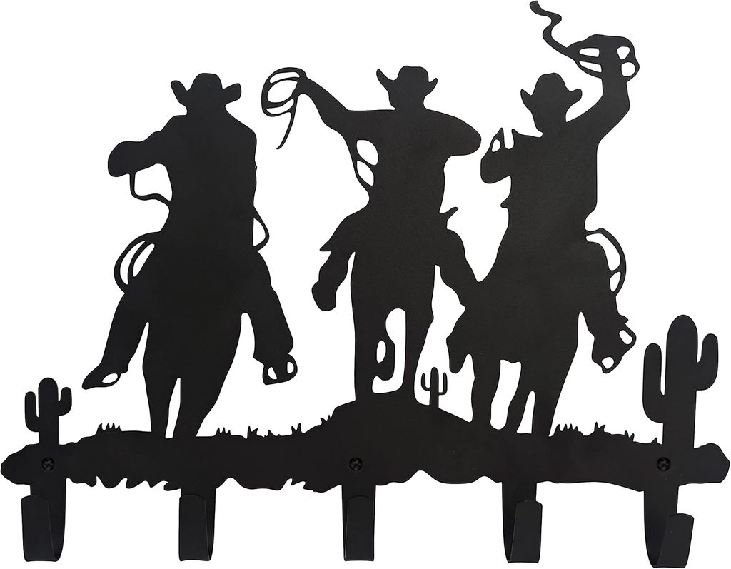 VIVICOMFY Western Cowboy Coat Hooks Wall Art Decor