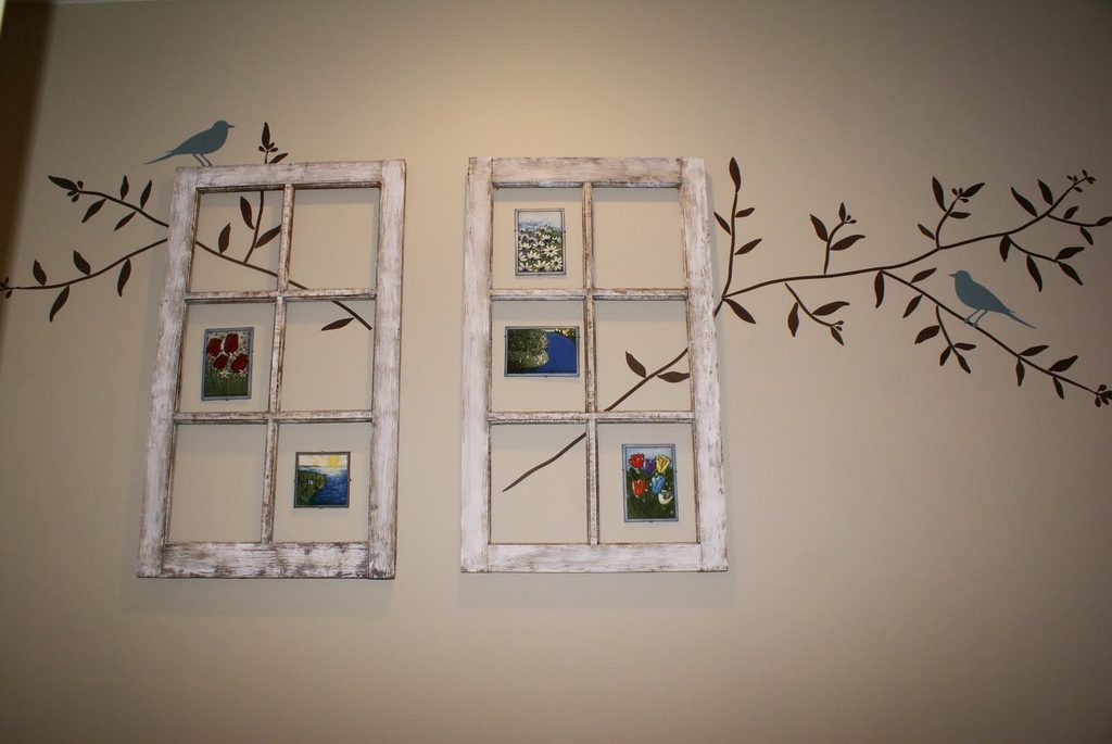 Wall Window Decor with Photo frames