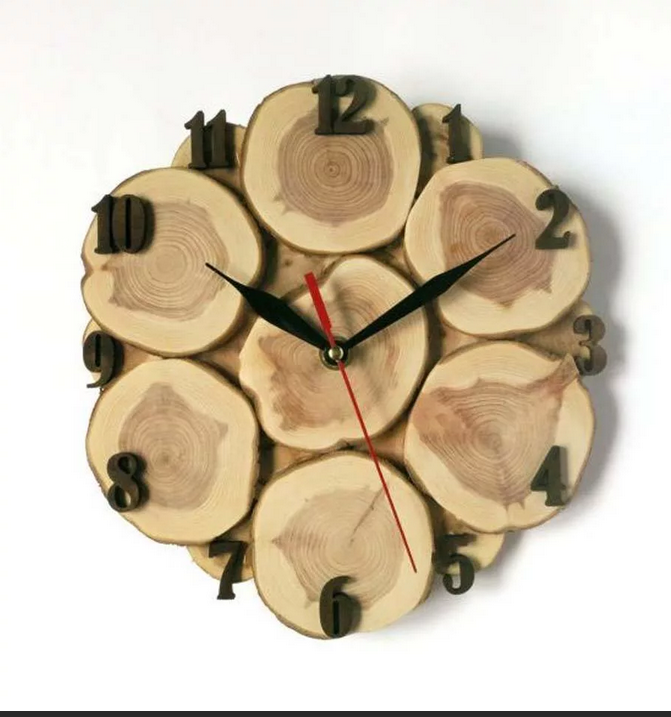 Wood Slice Wall Clock