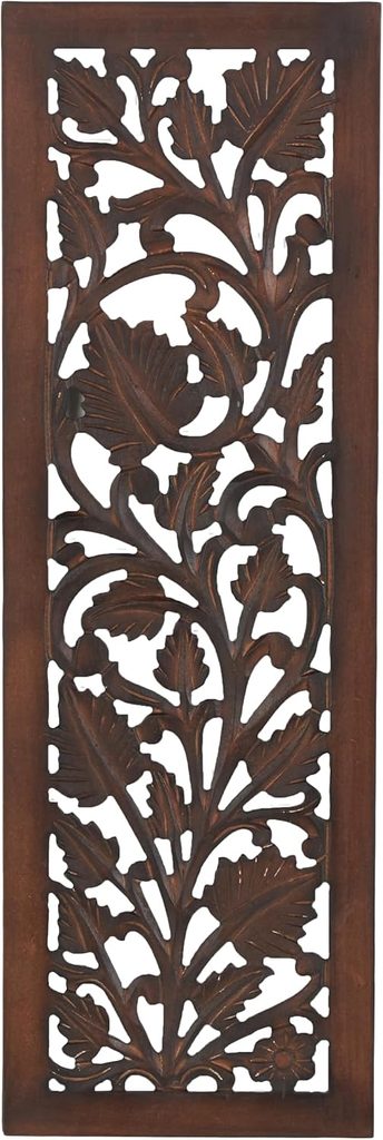 Deco 79 Wood Floral Handmade Wall Decor
