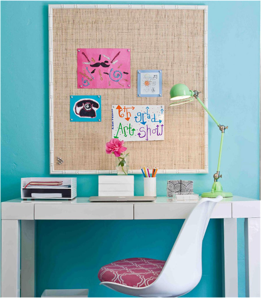 Study Room Wall Decor with Jute Canvas